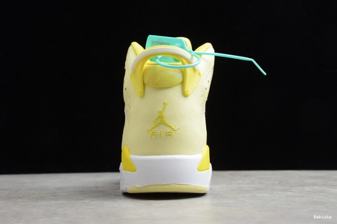 Cheap BK (gs) 6 dynamic retro 543390-800 floral yellow air jordan 1110